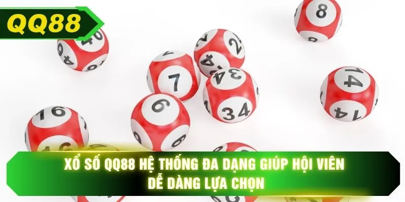Xổ số QQ88 hệ thống đa dạng giúp hội viên dễ dàng lựa chọn